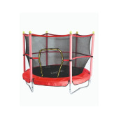 Clifton Trambolin Fileli Korumalı Kolay Kurulum, Ev Bahçe Tipi (152 Cm - Kırmızı) - 1
