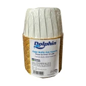 Dolphin Muffin Kağıt Karton Altın Beyaz Cupcake Kek Kalıbı Kapsülü Kabı - 25 Adetlik 3 Paket thumbnail 2