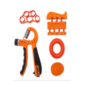 Clifton 5 Parça El Kol Bilek Parmak Egzersiz Güçlendirici Fitness Spor Aletleri Seti Takım (TURUNCU) - 4