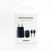 Samsung Galaxy Z Flip5 Fast Charging 25W Type-C Çıkışlı Kablolu Şarj Aleti Siyah(Samsung Türkiye Garantili) - 1