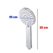 Lüks Duş Başlığı Banyo Fişkiyesi Seti Dikdörtgen Fiskiye Telefon Fonksiyonlu Başlık Metal Hortum thumbnail 2