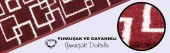 Glary Home GH40A-WT-GRY1 Kare Desenli Kaydırmaz Tabanlı 1'li Merdiven Halısı - Beyaz/Deniz Mavisi - 7