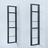 Metal Kitaplık Raf Tasarım Metal Dekor Raf Duvar Rafı - 1