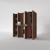 Kenzlife çamaşır-kurutma makinesi dolabı ve giysi dolabı çekmeceli ebuzer sol raf cvz 187*170*120  banyo thumbnail 2