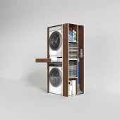 Kenzlife çamaşır-kurutma makinesi dolabı bacce sağ cvz 187*090*60 çekmeceli banyo thumbnail 2