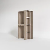 Kenzlife çamaşır-kurutma makinesi dolabı bacce sağ crd 187*090*60 çekmeceli banyo - 3