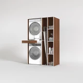 Kenzlife çamaşır-kurutma makinesi dolabı gutas sağ cvz 187*120*60 çekmeceli banyo thumbnail 2