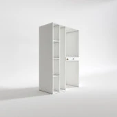 Kenzlife çamaşır-kurutma makinesi dolabı gutas sol byz 187*120*60 çekmeceli banyo thumbnail 3