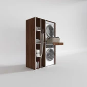 Kenzlife çamaşır-kurutma makinesi dolabı gutas sol cvz 187*120*60 çekmeceli banyo thumbnail 2