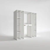 Kenzlife çamaşır-kurutma makinesi dolabı sadra byz 187*170*60 çekmeceli raflı % 100 FULL MDF thumbnail 3