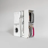 Kenzlife çamaşır-kurutma makinesi dolabı ve giysi dolabı kazvini sağ byz 180*160*60  banyo thumbnail 2