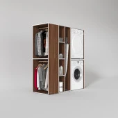 Kenzlife çamaşır-kurutma makinesi dolabı ve giysi dolabı kazvini sol cvz 180*160*60  banyo thumbnail 2