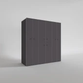 Kenzlife çamaşır-kurutma makinesi dolabı ve giysi dolabı suyuti sağ gri 180*170*60  banyo thumbnail 3