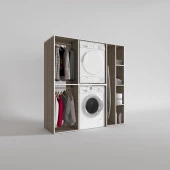 Kenzlife çamaşır-kurutma makinesi dolabı ve giysi dolabı cevheri sağ crd 180*170*60  banyo thumbnail 2