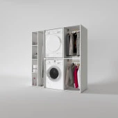 Kenzlife çamaşır-kurutma makinesi dolabı ve giysi dolabı cevheri sol byz 180*170*60  banyo thumbnail 2