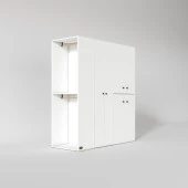 Kenzlife çamaşır-kurutma makinesi dolabı ve giysi dolabı bistami sol byz 180*160*60  banyo thumbnail 3