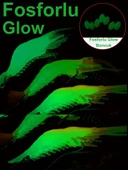 Eagenset Fosforlu Glow Silikon Karides Yapay Yem Beyaz - 3