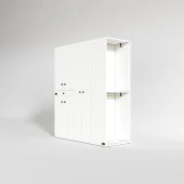 Kenzlife çamaşır-kurutma makinesi dolabı ve giysi dolabı çekmeceli eşari sağ byz 187*160*60  banyo thumbnail 3