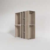 Kenzlife çamaşır-kurutma makinesi dolabı ve giysi dolabı çekmeceli attar sağ crd 187*160*60  banyo thumbnail 3