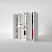 Kenzlife çamaşır-kurutma makinesi dolabı ve giysi dolabı çekmeceli ebuzer sol raf byz 187*170*120  % 100 FULL MDF thumbnail 2