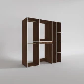 Kenzlife çamaşır-kurutma makinesi dolabı ve giysi dolabı çekmeceli hattab sağ raf cvz 187*160*60  banyo thumbnail 3