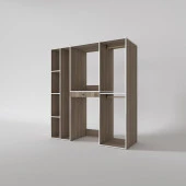 Kenzlife çamaşır-kurutma makinesi dolabı ve giysi dolabı çekmeceli hattab sol raf crd 187*160*60  banyo thumbnail 3