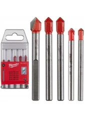 Milwaukee Cam Seramik Delme Matkap Ucu Seti 5 Parça T4932479948 - 1