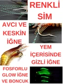 Eagenset Fosforlu Glow İğneli, Boncuklu Silikon Karides Yapay Yem Mavi - 7