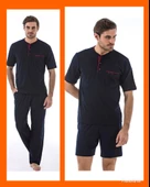 PİERRE CARDİN 5370 PİJAMA ŞORT 3 LÜ DAMAT ÇEYİZ SETİ thumbnail 2