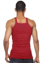 Askılı Bordo Erkek Atlet - 2