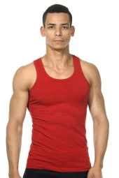 Erkek Siyah Pamuklu Atlet - 1