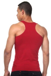 Erkek Siyah Pamuklu Atlet - 5