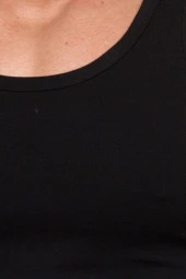 Erkek Siyah Pamuklu Atlet - 6