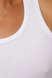 Erkek Siyah Pamuklu Atlet - 7