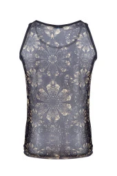 Erkek Desenli Transparan Atlet - 1