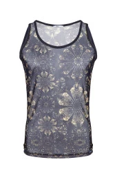 Erkek Desenli Transparan Atlet - 2