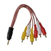 3.5 Mm Stereo Erkek -6 Tos Erkek 5+1 Ses Sistemi Kablosu - 4
