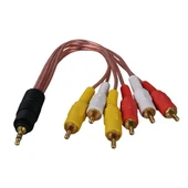 3.5 Mm Stereo Erkek -6 Tos Erkek 5+1 Ses Sistemi Kablosu - 3