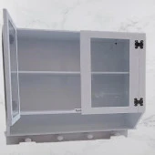 Hobi ADN 90351 Model Dekoratif TEREK Ecza Dolap MDF Parlak Beyaz lake El yapım - 2