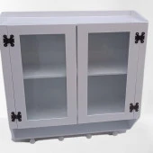 Hobi ADN 90351 Model Dekoratif TEREK Ecza Dolap MDF Parlak Beyaz lake El yapım - 5