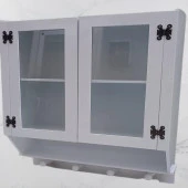 Hobi ADN 90351 Model Dekoratif TEREK Ecza Dolap MDF Parlak Beyaz lake El yapım - 7