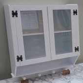 Hobi ADN 90351 Model Dekoratif TEREK Ecza Dolap MDF Parlak Beyaz lake El yapım - 8