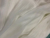 MAKARNA 550 MODEL SİMLİ KIRIK BEYAZ RENK HAZIR DİKİLMİŞ PİLELİ TÜL PERDE 300*260 thumbnail 5