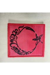 Siyah Türkiye Cumhuriyeti Yazılı Bayrak Nakış Işleme Arma Patch Peç Kumaş thumbnail 1