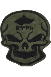 Kurukafa Yeşil Nakış Işleme Arma Patch Peç Kumaş - 1
