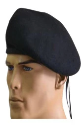 Siyah Renk Orjinal Tankci Subay Astsubay Yan Kase Bere - 2