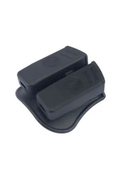 Çiftli Şarjör Kılıfı Siyah Bej 01 - 2