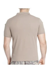 Kısa Kol Yakalı Bej Tşört - 3