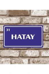 Metal Plaka Hatay 31 Retro Poster (29x15) - 1