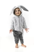 Welsoft Peluş Fermuarlı Kışlık Unisex Kız Erkek Bebek Uyku Tulumu Bebek Tulumu Çocuk Tulumu - 3